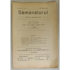 SAMANATORUL , REVISTA LITERARA SAPTAMANALA , NR. 17 , 1908