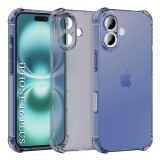 Husa iPhone 16 Asteroid GSM Shockproof Clear Silicone, fumuriu