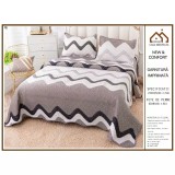 Cumpara ieftin Set Cuvertura Catifea Pat Dublu 3 Piese - PIT153