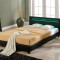 Pat dormitor Lana11 tapitat cu LED 140x200cm negru Corium HausGarden Leisure