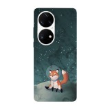 Husa compatibila cu Huawei Nova Y70 model Space Fox, Silicon, TPU, Viceversa, Transparent, Carcasa