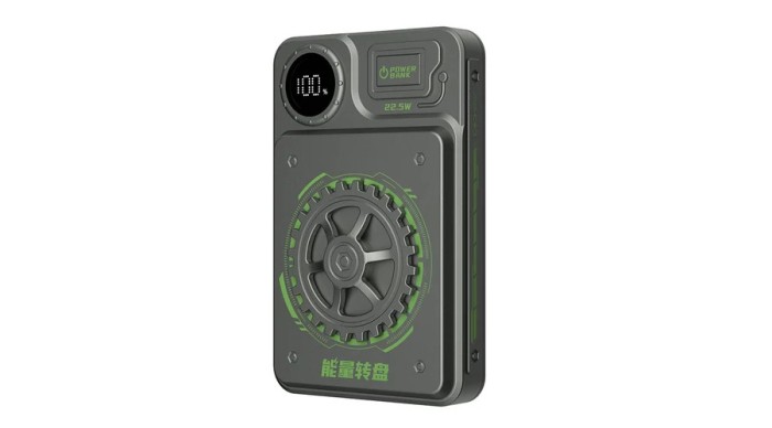 Dudao K24 10000mAh 22.5W USB-A / USB-C power bank cu display - gri