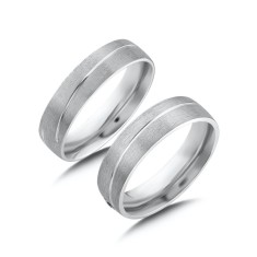 Verigheta dama/barbat din aur alb - 55