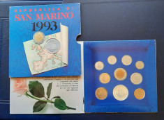 Set comemorativ monede San Marino, 1993 - FDC - G 4041 foto