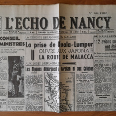ZIar Vechi -L ECHO DE NANCY 1942 -stiri al doilea Război mondial.