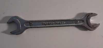 Cheie mecanică fixă dubla vintage Chrom ALLOY / romaneasca / scule si unelte foto