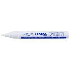 Marker Permanent Industrial / Alb foto