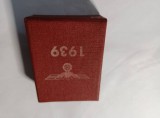 Placuta Identificare Vintage WW2 KRIPO Staatliche Kriminalpolizei 19461, Vultur Nazist, Bronz, Politia Criminala de Stat, 49/35mm