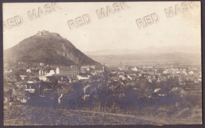 4911 - DEVA, Panorama, Romania - old postcard, real Photo - used - 1925 foto