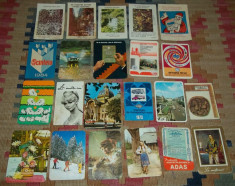 lot 65 calendare de buzunar perioada comunista foto