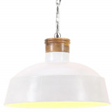 Lampa suspendata industriala, alb, 42 cm, E27 GartenMobel Dekor, vidaXL