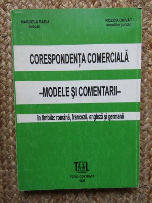 CORESPONDENTA COMERCIALA - MODELE SI COMENTARII - IN LIMBILE ROMANA ... foto