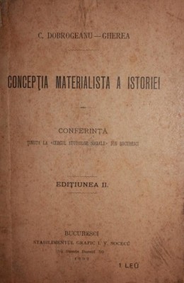CONCEPTIA MATERIALISTA A ISTORIEI foto