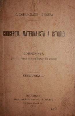 CONCEPTIA MATERIALISTA A ISTORIEI foto