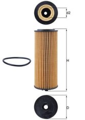 MAHLE OX 1162D Filtru ulei foto