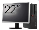 Pachet Refurbished Calculator Lenovo M710 SFF, Intel Core i3-6100 3.70GHz, 8GB DDR4, 256GB SSD + Monitor 22 Inch + Windows 10 Home NewTechnology Media