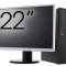 Pachet Refurbished Calculator Lenovo M710 SFF, Intel Core i3-6100 3.70GHz, 8GB DDR4, 256GB SSD + Monitor 22 Inch + Windows 10 Home NewTechnology Media