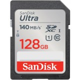 Card Memorie SDXC SanDisk Ultra, 128Gb, Clasa 10 / UHS-1 U1 SDSDUNB-128G-GN6IN