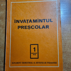 revista de pedagogie - invatamantul prescolar - din anul 1972