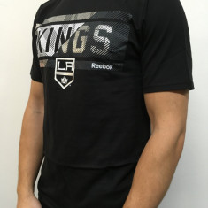 Los Angeles Kings tricou de bărbați Freeze Stripe black - M