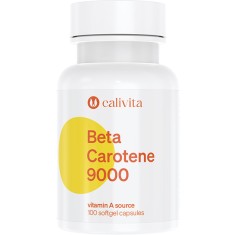 Beta Carotene Supliment alimentar Provitamina A (100 capsule-gelatinoase) - Calivita
