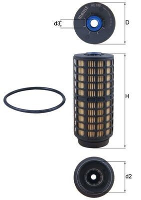 MAHLE KX 399D filtru combustibil foto