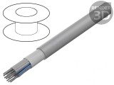 Cablu Bandă Rotund 1,27mm 16x28AWG Gri PVC