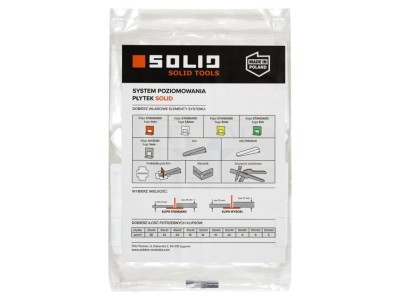 SOLID TOOLS Mounting Wedge Tile Leveling System PREMIUM 50pcs foto