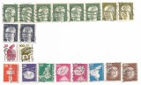 Germania Federala - Marci diverse, 20 buc., 1970-1975 - valori obliterate