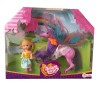 Set calut cu aripi Dream Horse cu sclipici si papusa, Toi-Toys