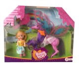 Set calut cu aripi Dream Horse cu sclipici si papusa, Toi-Toys