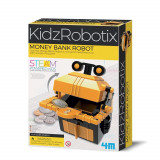 Kit constructie robot - Kids Robotix - Money Bank Robot | 4M