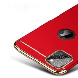 Husa iPhone 11 Pro Elegance Luxury 3in1 Rosie: Protectie Anti-soc, Anti-zgarieturi, Slim