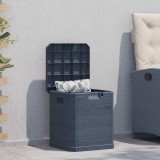 vidaXL Ladă de depozitare pentru grădină, antracit, 90 L