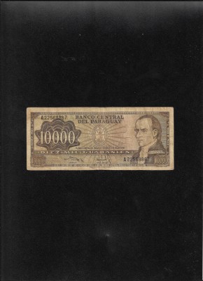 Rar! Paraguay 10000 10.000 guaranies 1963(82) seria22568867 foto
