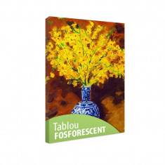 Tablou fosforescent Orhidee galbene foto