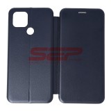 Husa Flip Cover OPPO A15, Midnight Blue, Protectie Integrala, Piele Ecologica