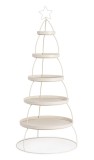 Raft pardoseala 5 polite otel alb tip brad Craciun &Oslash;60x157h
