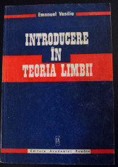 Emanuel Vasiliu - Introducere in teoria limbii foto