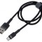 Cablu USB 2.0 High Speed 2m Negru Textil 1,5A