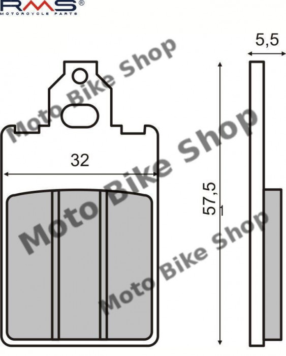 MBS Placute frana Malaguti F15 MCB578, Cod Produs: 225100070RM