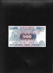Uganda 500 shilingi shillings 1986 seria103681 unc