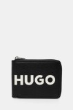 HUGO portofel de piele barbati, culoarea negru, 50536037