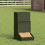 Cumpara ieftin Feeder pentru porci Verde masliniu 55 x 51 x 91.5 cm