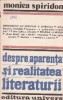 Despre aparenta si realitatea literaturii