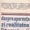 Despre aparenta si realitatea literaturii