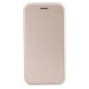 Husa Flip Wallet Gold pt. Samsung Galaxy S8, Piele intoarsa, Piele ecologica, Rezistenta zgarieturi, Buzunar card