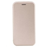 Husa Flip Wallet Gold pt. Samsung Galaxy S8, Piele intoarsa, Piele ecologica, Rezistenta zgarieturi, Buzunar card