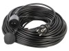 Prelungitor alimentare 3x1,5mm2 KEL, 40m, 16A, PVC negru, 1 priză