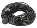 Prelungitor alimentare 3x1,5mm2 KEL, 40m, 16A, PVC negru, 1 priză